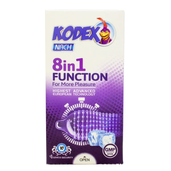کاندوم ناچ کدکس مدل  8in1 Function بسته 10 عددی - Image 1