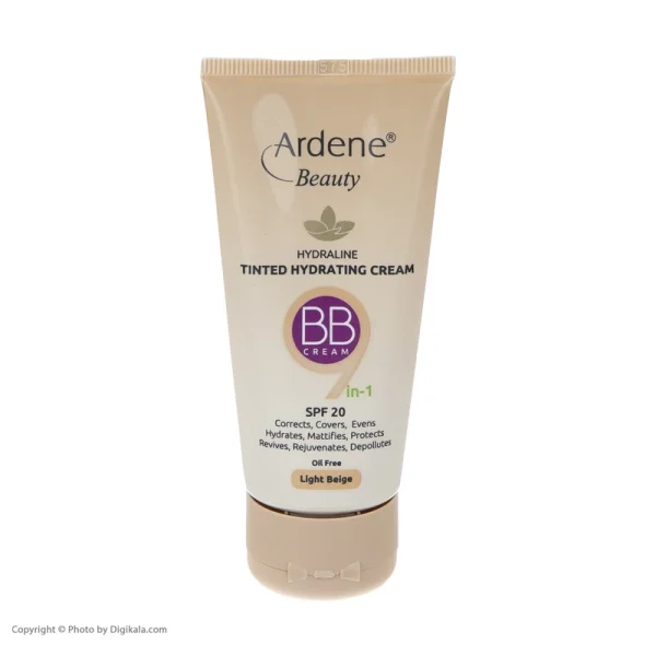 کرم رطوبت رسان رنگی و فاقد چربی آردن بیوتی مدل Hydraline با SPF 20 وزن 40 گرم بژ طبیعی - Image 2