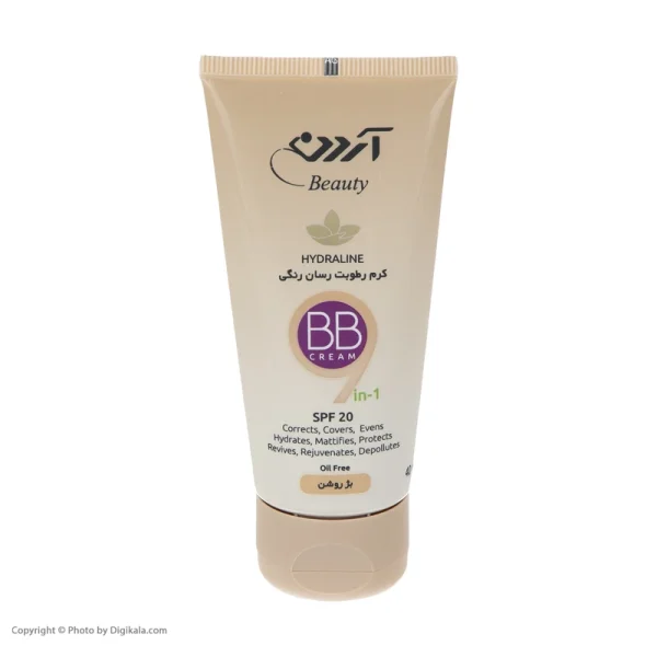 کرم رطوبت رسان رنگی و فاقد چربی آردن بیوتی مدل Hydraline با SPF 20 وزن 40 گرم بژ طبیعی - Image 4